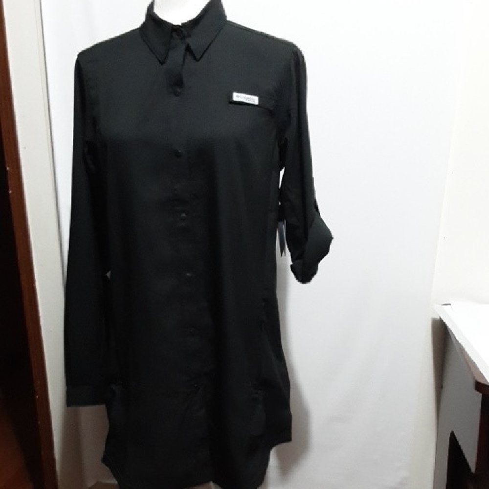 Columbia Black Long Sleeve Button-Down Shirt